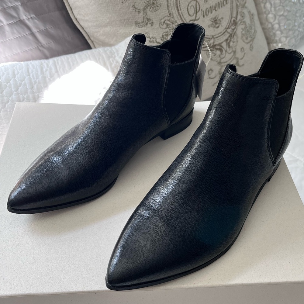 Cole Haan Black Leather Ankle Booties